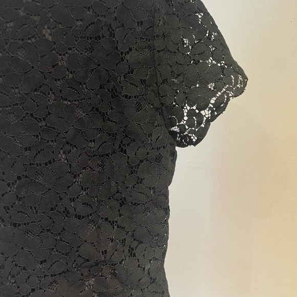 Talulah Black Lace Short Sleeve Blouse - Picture 5 of 8